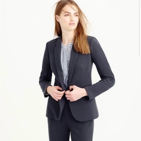 J. Crew Single‎ Button Blazer Jacket in Bonded Crepe - Picture 7 of 15